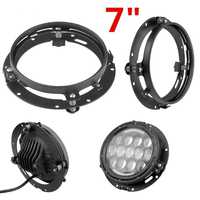 2 БРОЯ Комплект Монтажни стойки за кръгли LED фарове 7” (инча)