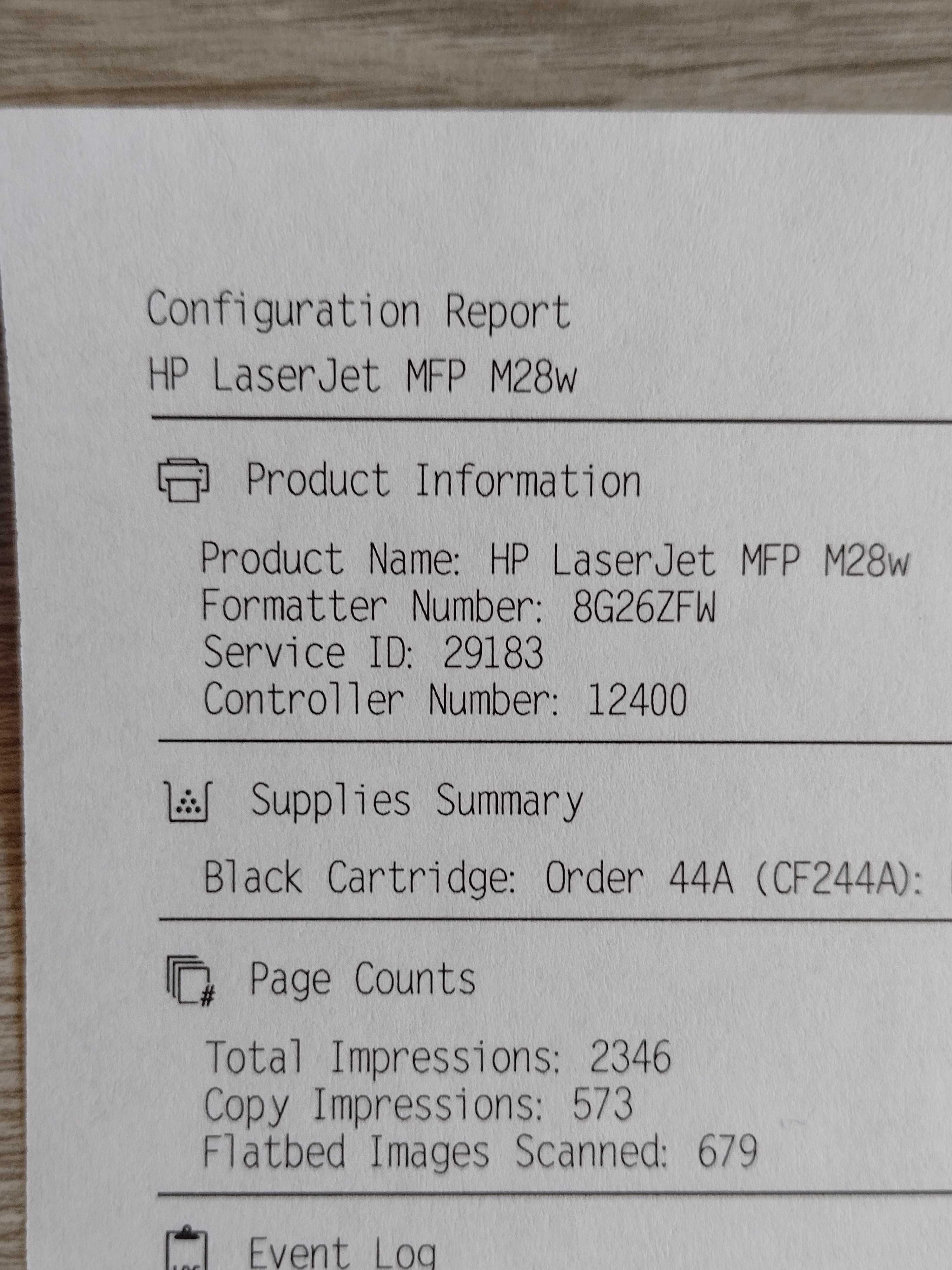 3v1 Printer HP LaserJet Pro MFP M28w