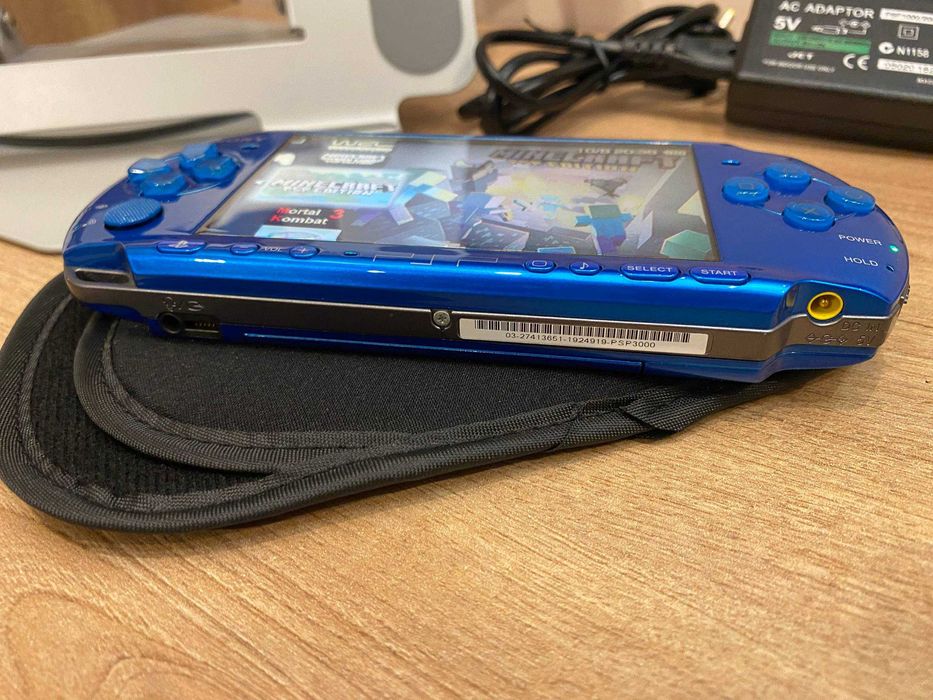 Sony PSP 3000 – Vibrant Blue, stare impecabilă, modificată