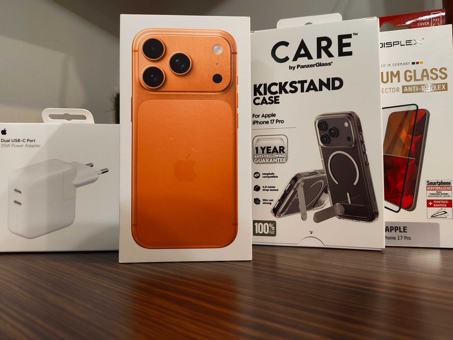 Нов! Iphone 17 pro 256GB Cosmic Orange