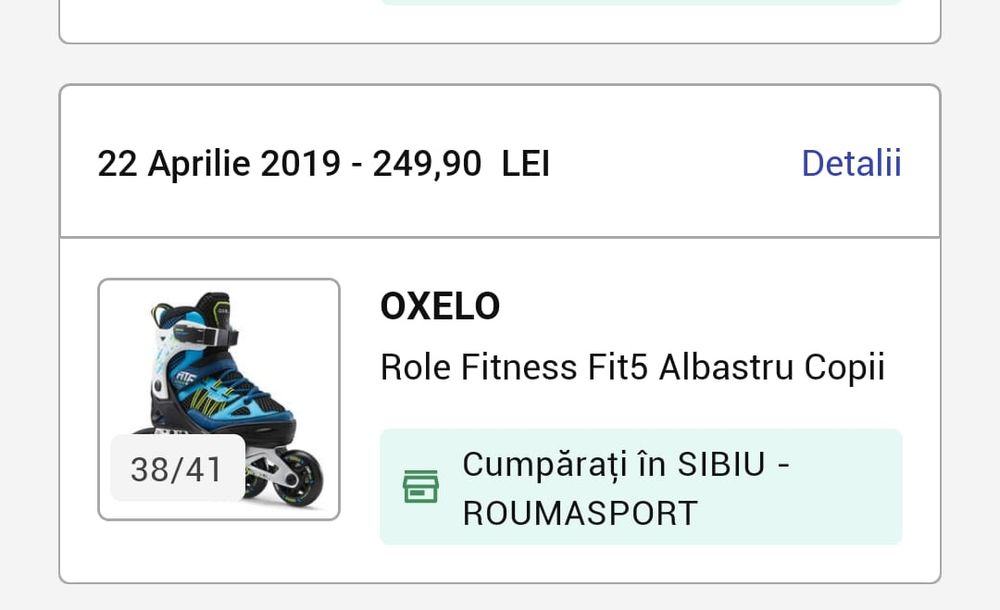 Role reglabile OXELO Fit5