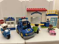 Set lego sectie de politie + motocicleta de politie