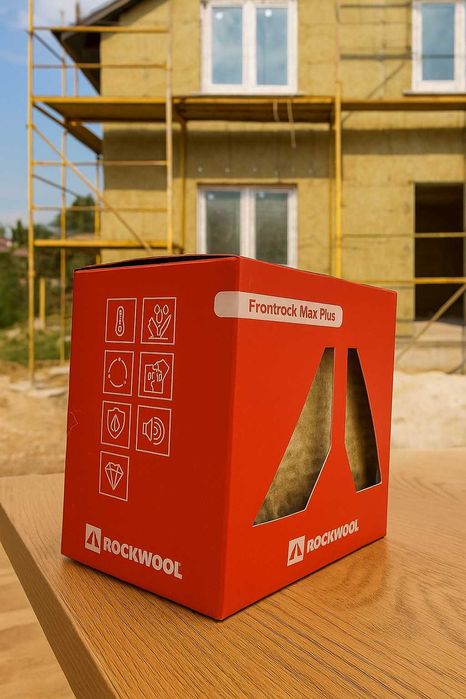 Vata bazaltica fatada ROCKWOOL Frontrock Max Plus 10 15 20 DUAL DENSIT