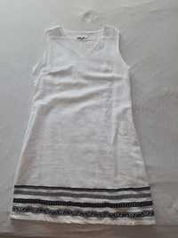 Памучна бяла рокля