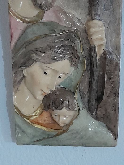 Placheta din ceramica pictata manual,