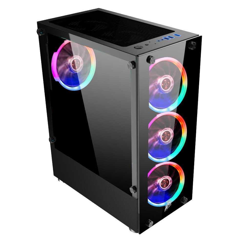 1stPlayer Кутия Case ATX - Fire Dancing V2-A RGB 4 fans incl. V2-A-4R1