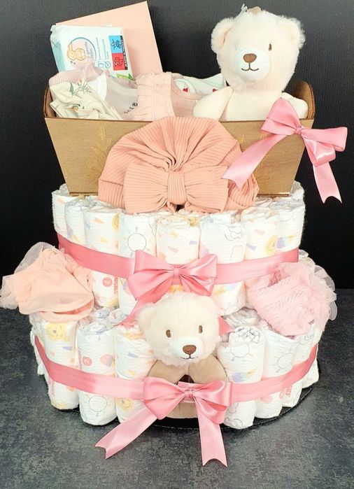 Torturi dulciuri-pampers,cos bun venit bebe