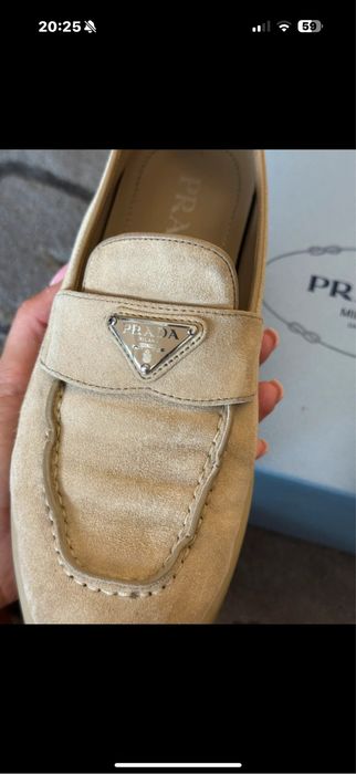 Loafers Prada Bej