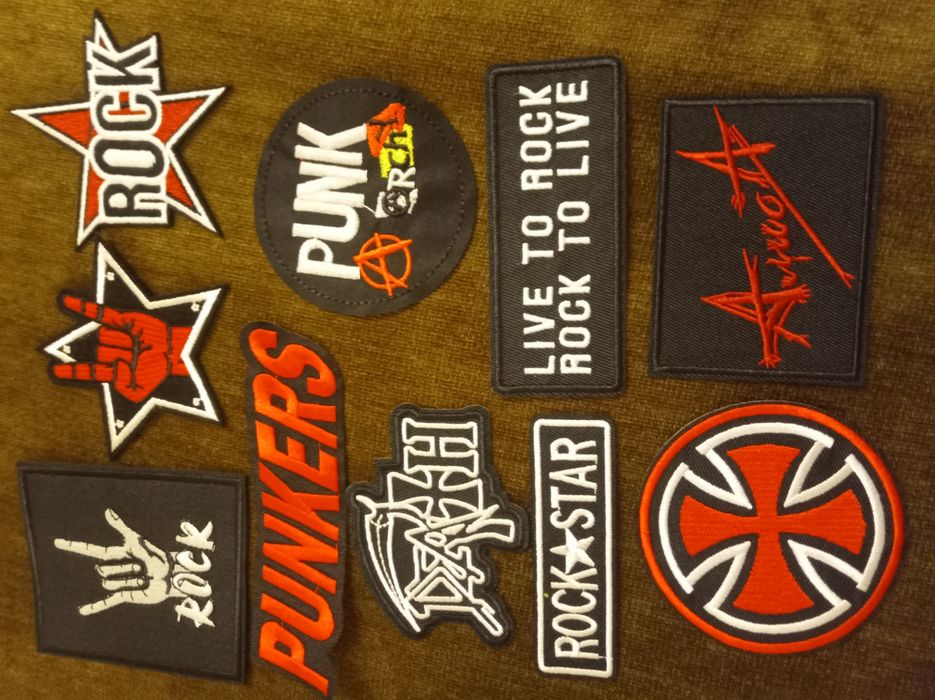 Нашивки бродирани, Rock значки
