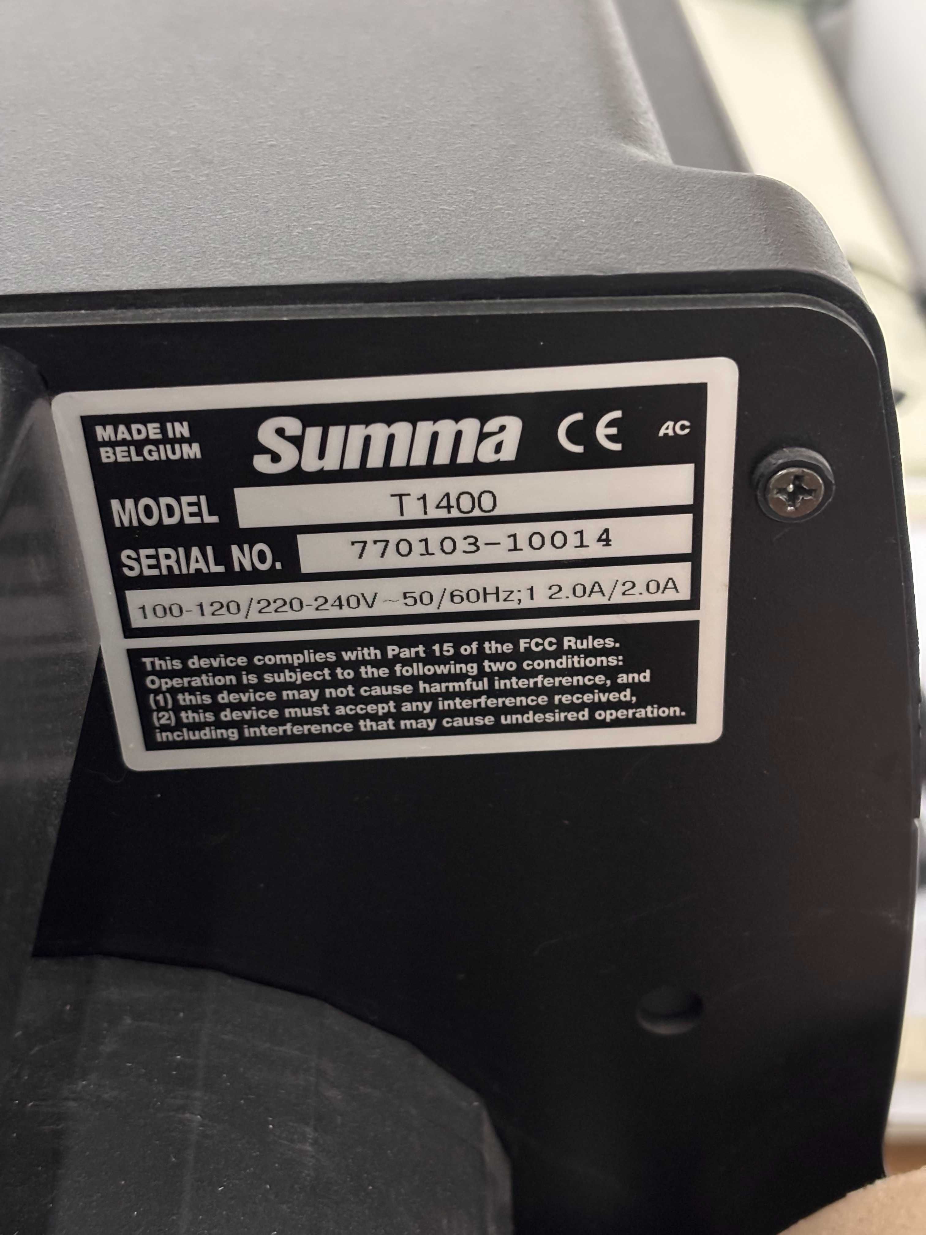 Vand Cutter Plotter Summa T1400