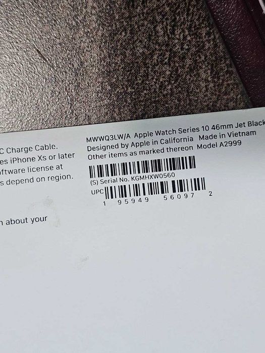 ПРОДАМ Apple Watch Series 10 / 46MM Jet Black. Практический НОВОЕ.