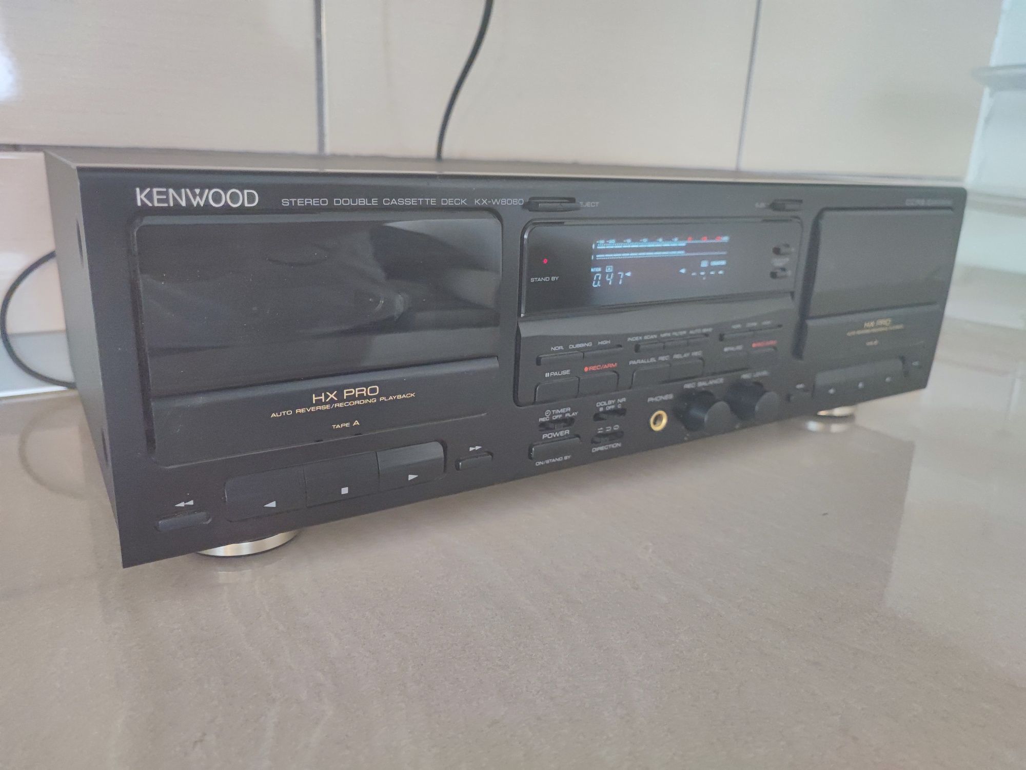 Deck Kenwood KX W8060 deck dublu recorder caseta tape auto reverse HX