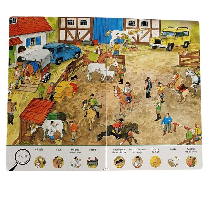 La Ferma Observa, descopera, Invata! Cartonata, carte format mare