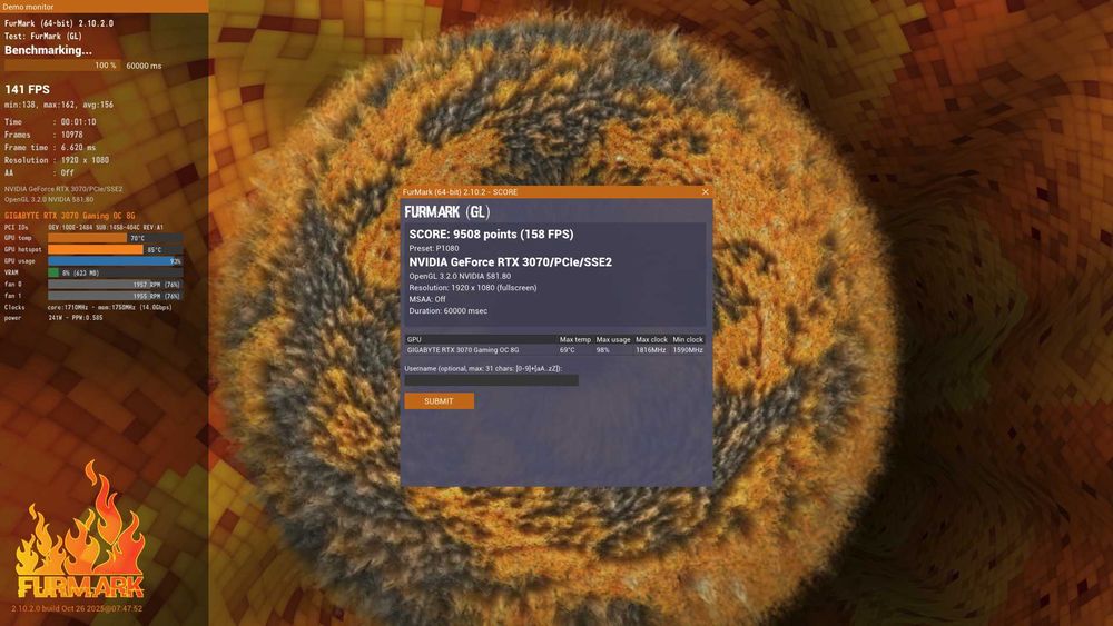 Видео карта RTX 3070