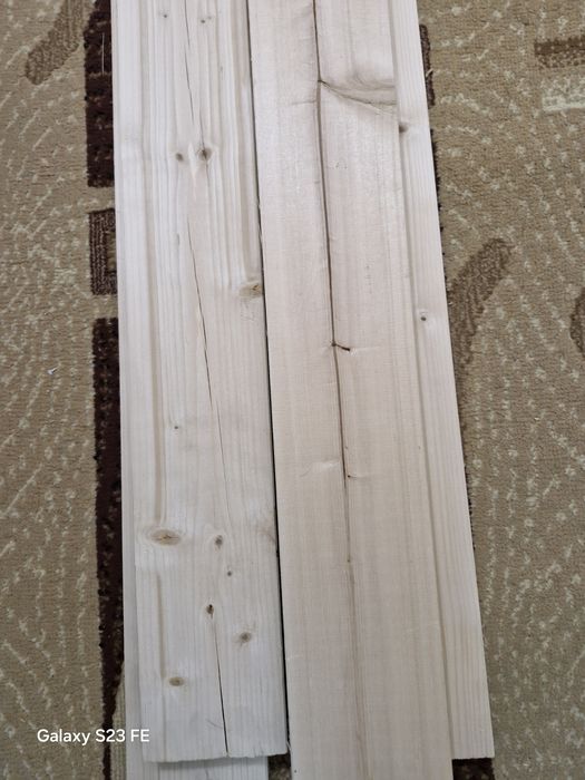 Доски калиброванные 22×111×3010 сосна, 5 штук по 1300 и доски б/у