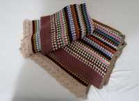 Ръчно плетена покривка за канапе