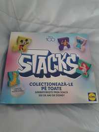 Stacks 100 de ani de Disney Lidl album colector catalog gol,  jucarii