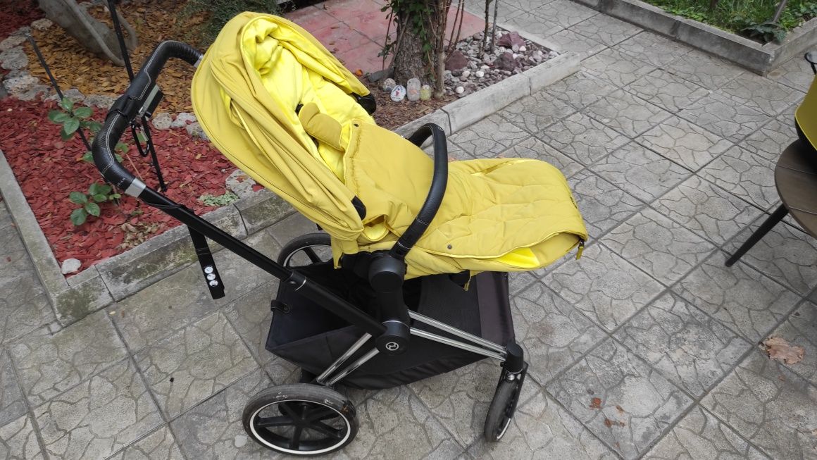 Cybex e priam комплект с два коша цвят mustard yellow