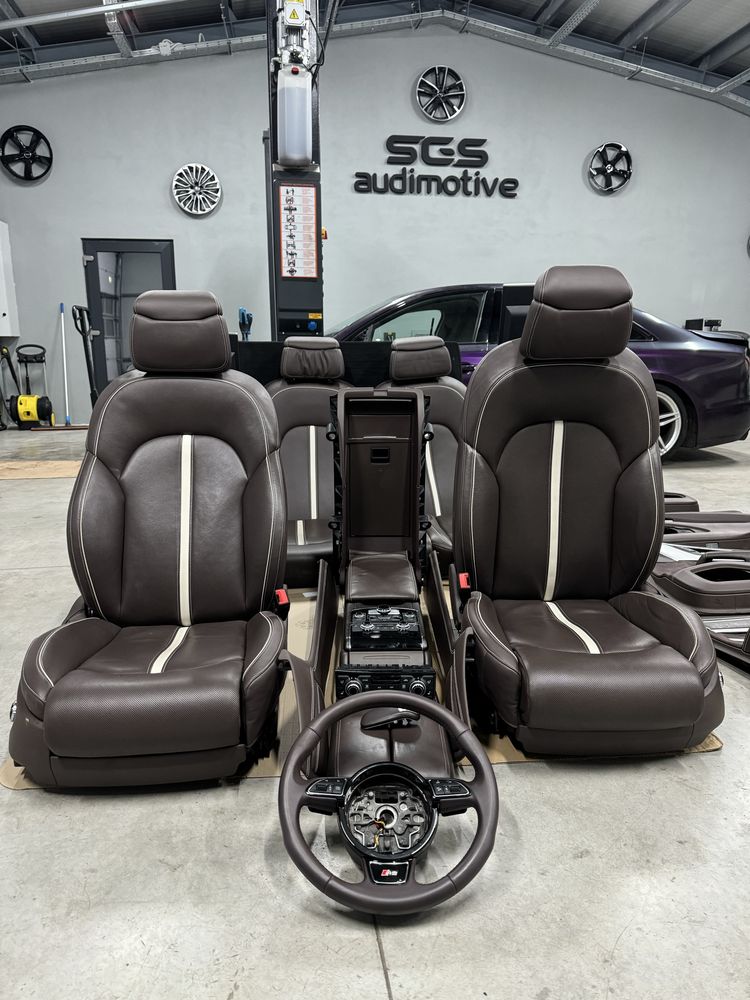 Interior Audi S8 plus televizor masaj venitilatie A8 d4 2010-2018