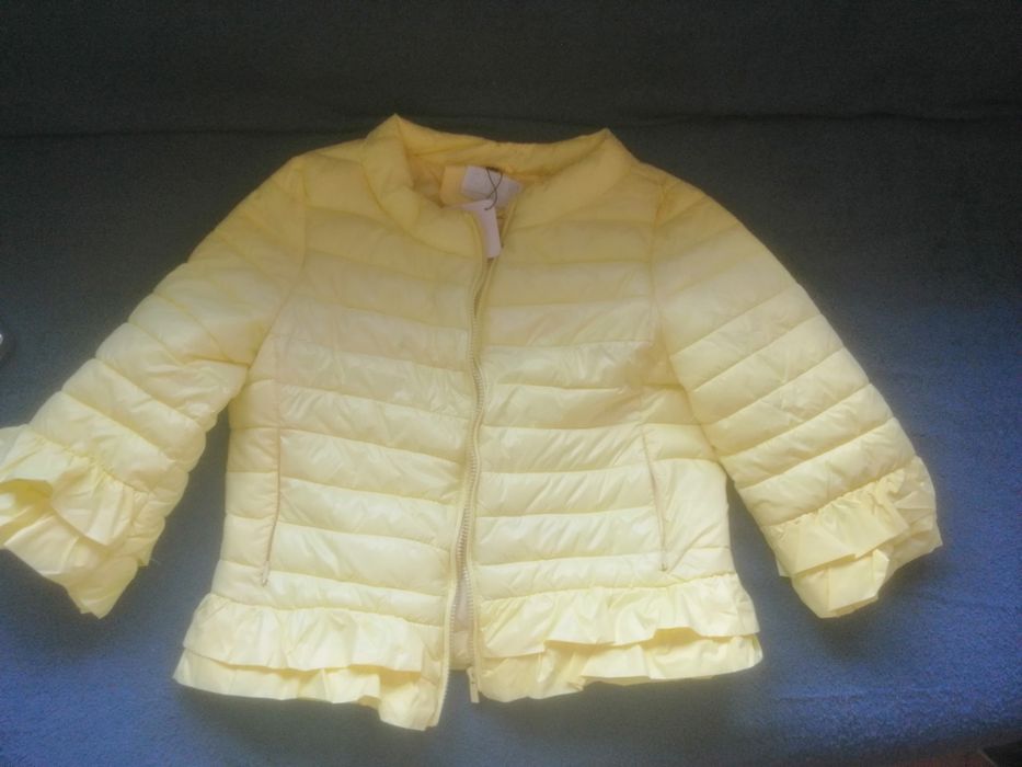 Ново модерно яке в жълто с ръкав 7/8