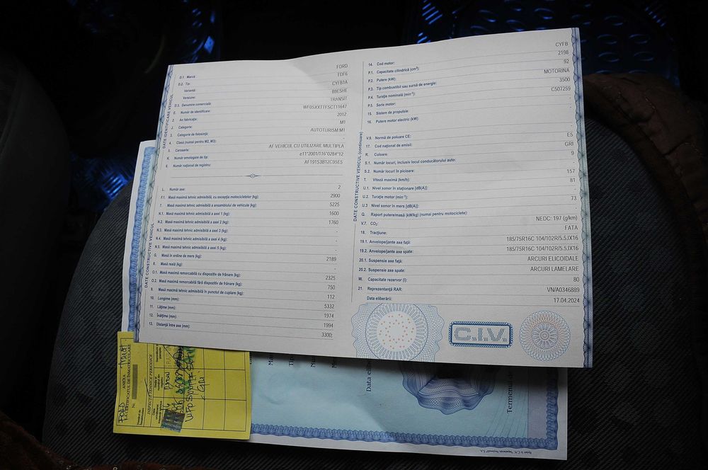 FORD Transit Maxi 8+1 locuri 2012 2.2TDCi 140CP E5 6 trepte AC Webasto