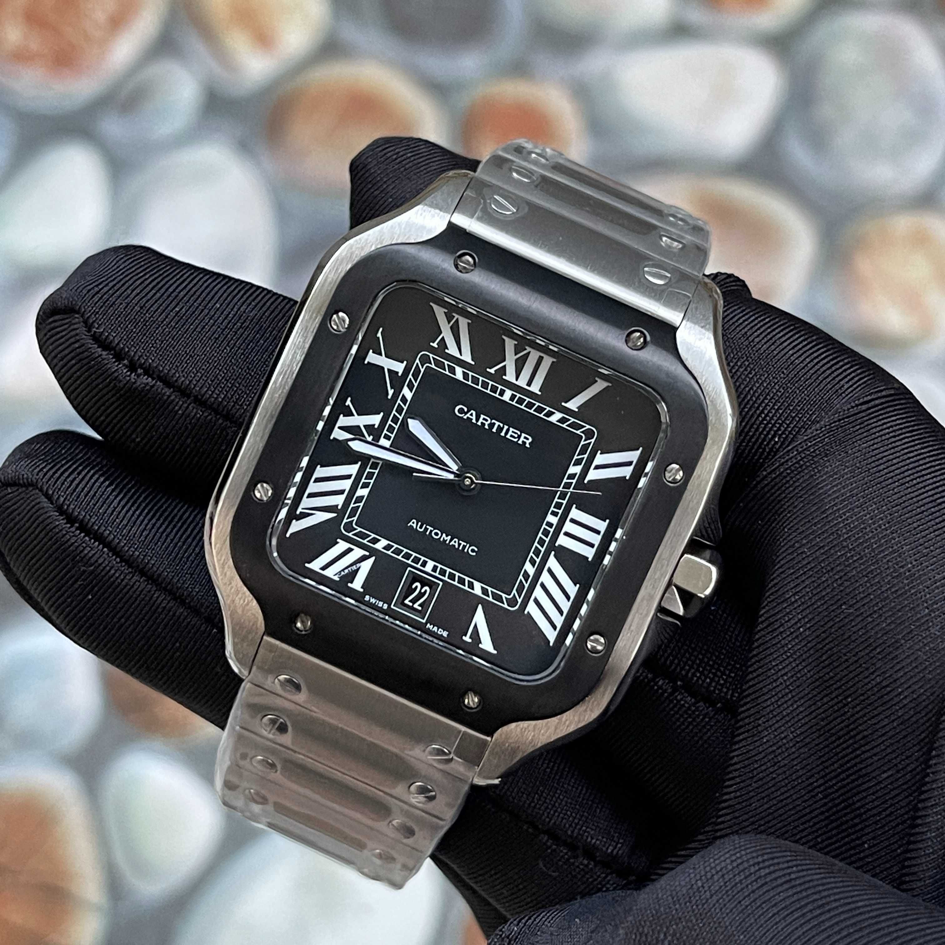 Автоматичен мъжки часовник Cartier Santos de Cartier