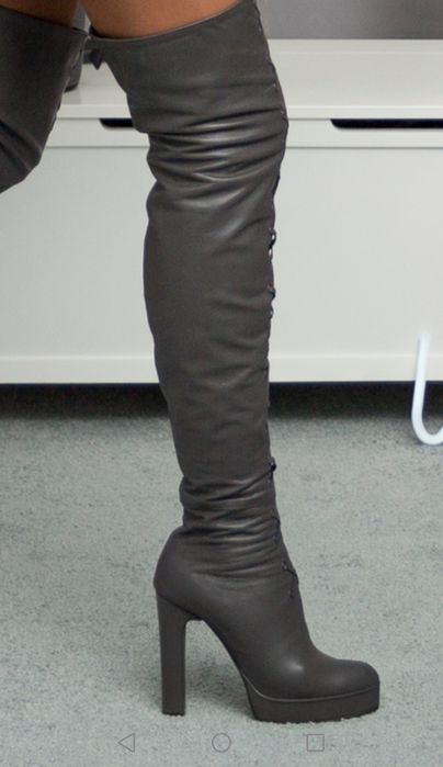 Дамски чизми естествена кожа