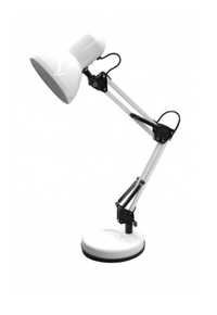 Настолна лампа MARK бяла с чупещо рамо 1xЕ27 Lightex