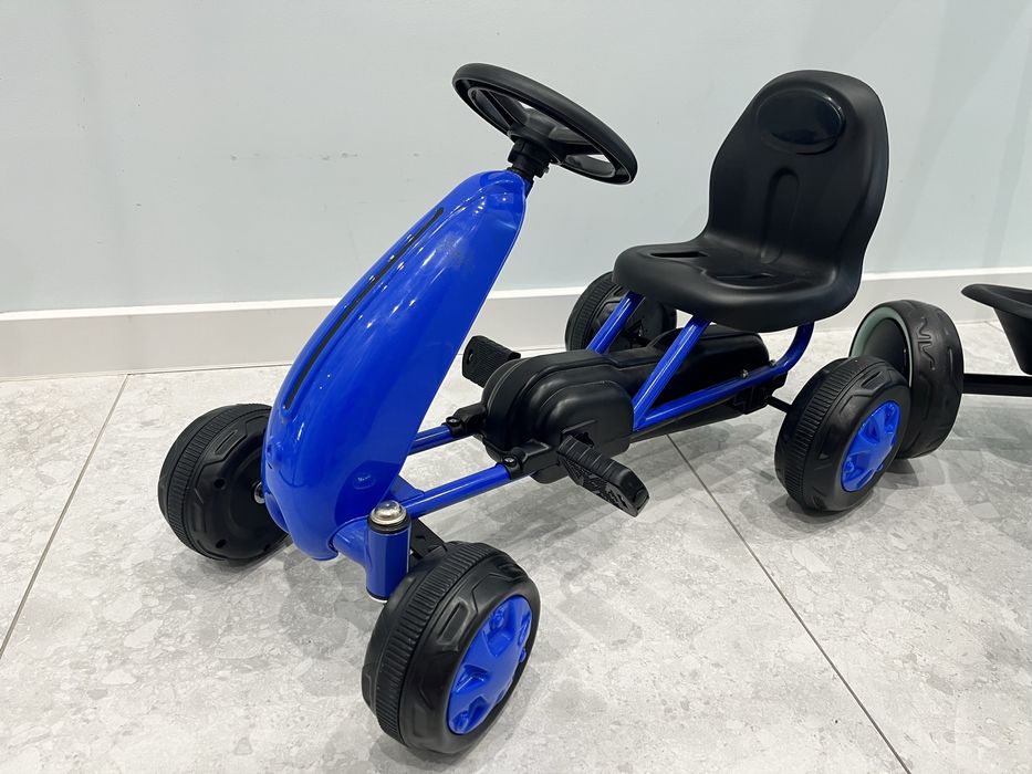 2 в 1 черна ментово зелена триколка с предпазен колан и КАРТИНГ КОЛА