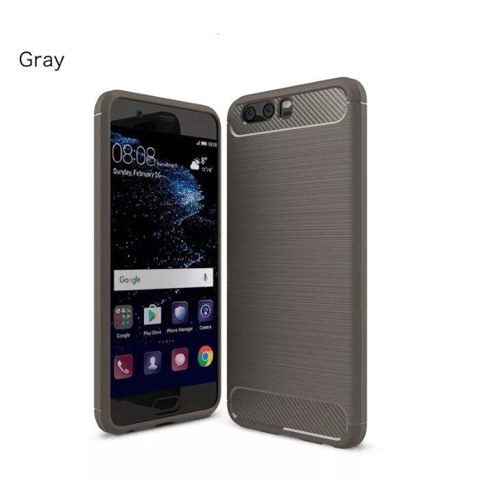 Husa cu textura de carbon pt. Huawei P10 plus , Honor 8, Honor 9
