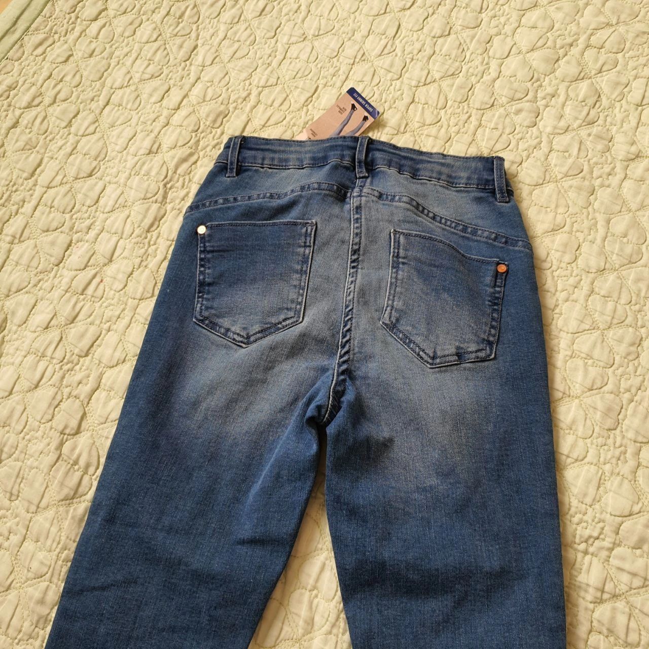 Pantaloni skinny fetiță Pepperts 135/140, jeans, noi cu etichetă.