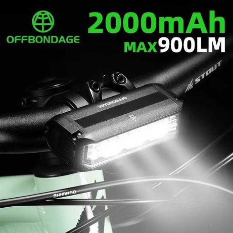 OFFBONDAGE®   Фирменный фонарь для велосипеда и самоката - 900 люмен