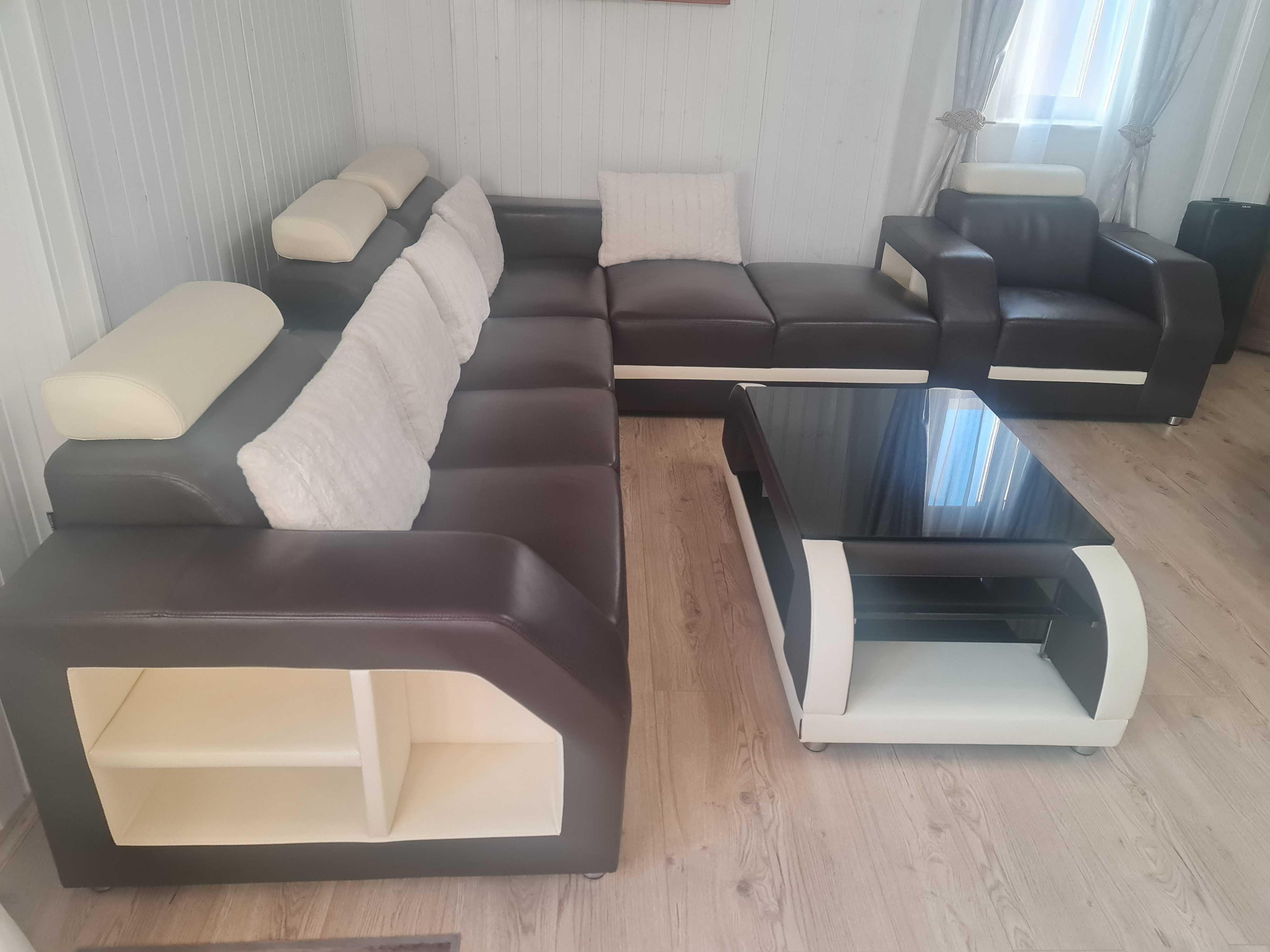 Vand coltar si fotoliu piele naturala divani&sofa