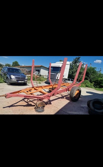 Remorca transport bușteni/forestieră