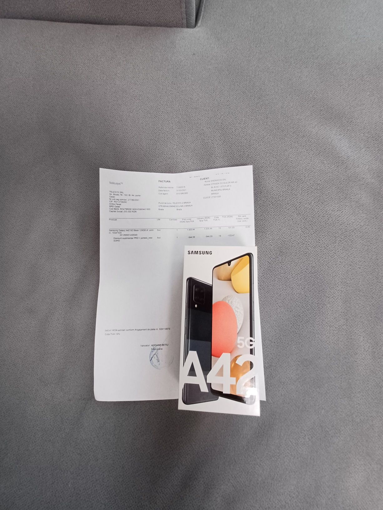 Samsung A42 5G,128 GB,stare impecabila!