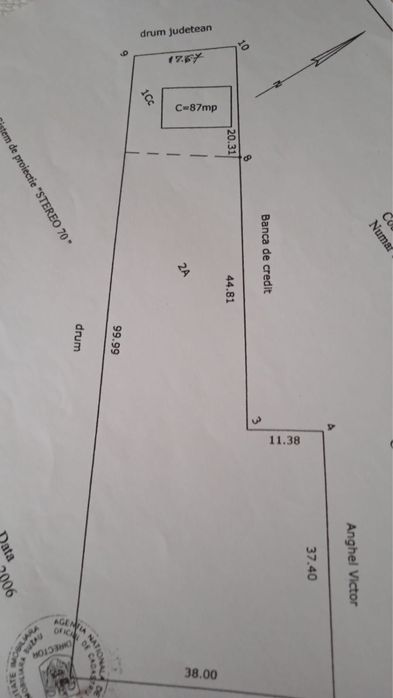 Teren intravilan Nod rutier la km 3, A7- Movila Banului