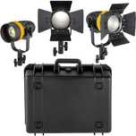 Lumina continua (set3 bucati) Genaray Bi-Color  led cu focalizare 60W