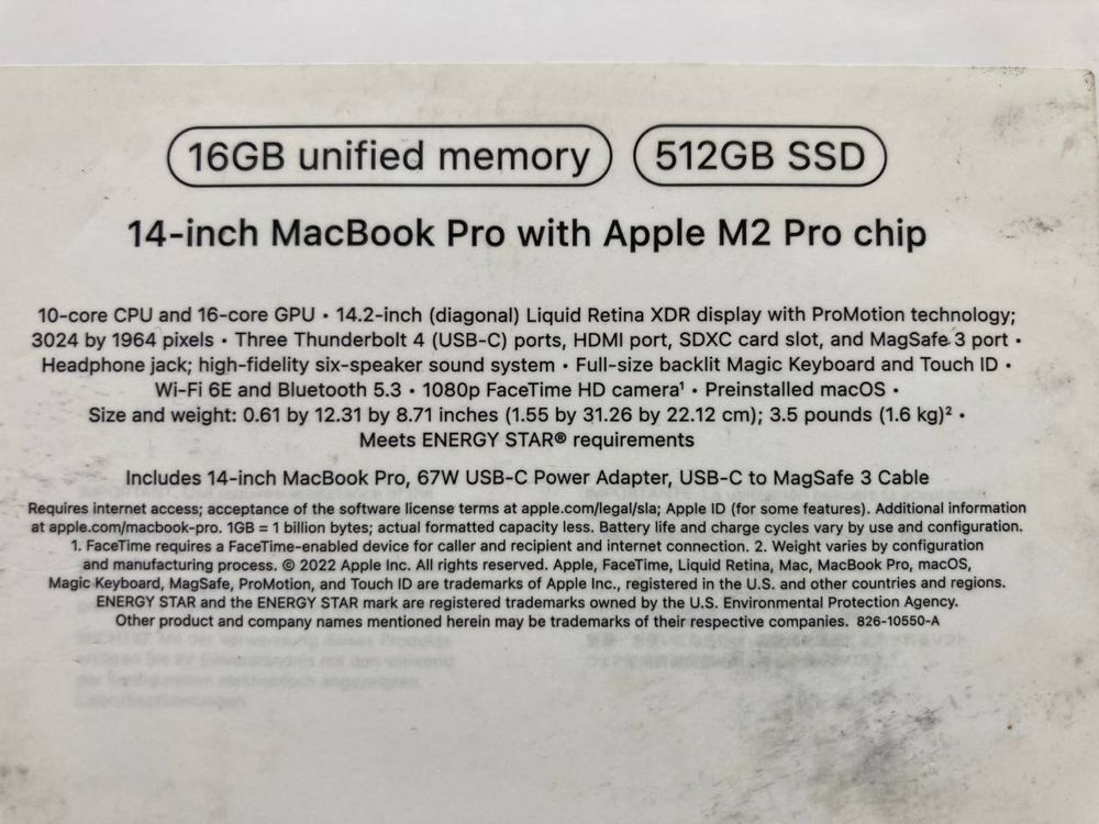 Аpple MacBook Pro 14 M2 Pro Chip LL/A сотилади