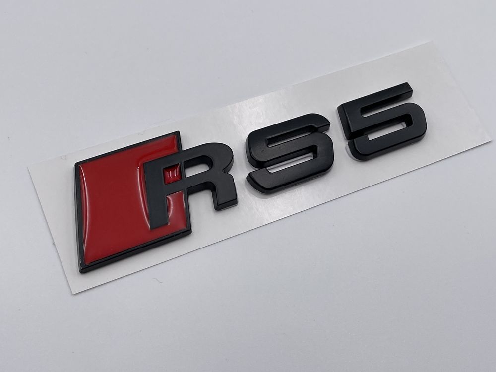 Emblema Audi RS 5 spate metal negru