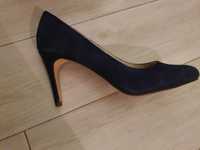 НАМАЛЕНИ Класически обувки с висок ток Inozzi N 38 - син велур