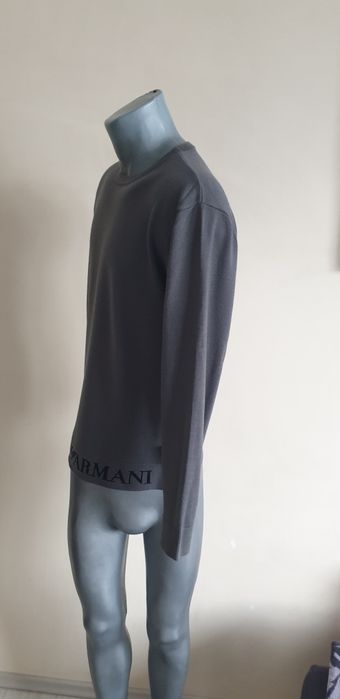 Emporio Armani Wool Knit Made in Italy M ОРИГИНАЛ Мъжки вълнен Пулов