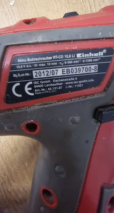 Винтоверт Einhell 10,8v