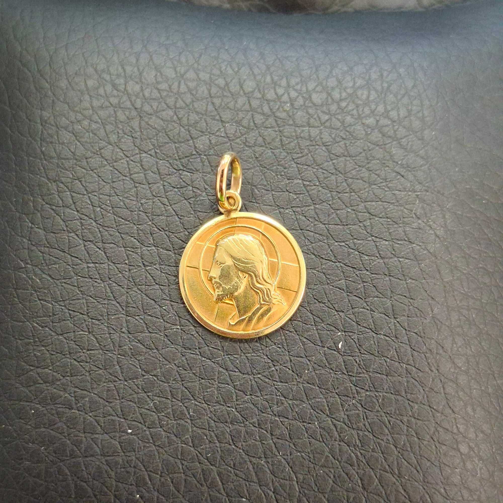 ( B31650.5 / Ag28 Doi Baieti ) Medalion Aur 18K - 2.11 grame / 897 lei