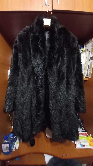 Haine de blana naturala, palton