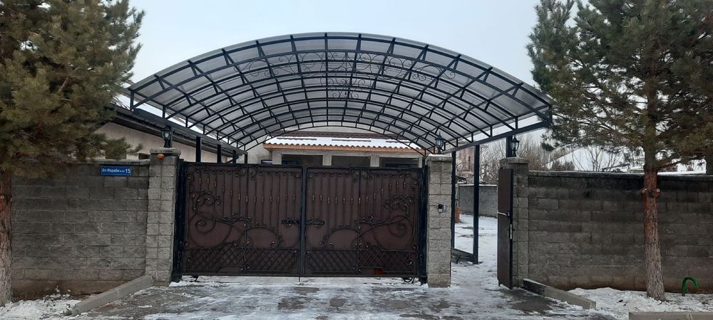 Навес варота перила забор