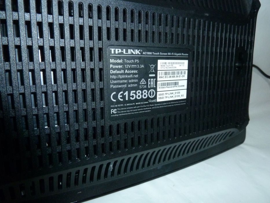 Router wireless TP-LINK Touch P5 AC 1900, Gigabit, Touch Screen