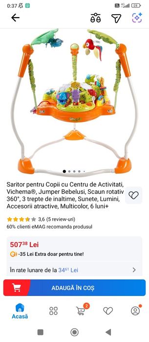 Jumper bebeluși 6 luni+