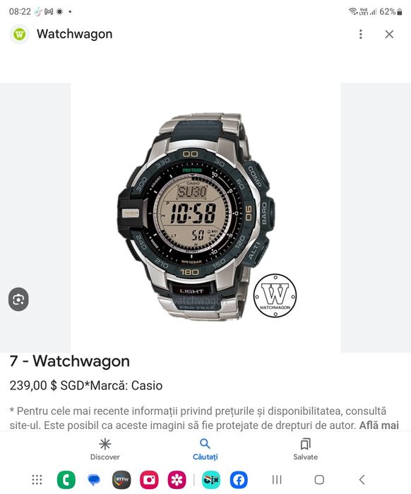 Casio Pro-Trek sensor solar