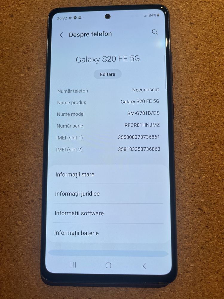 Samsung S20 FE 5G 128 Gb ID-mcy503