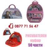 Комплект за рисуване оцветяване куфар 50 части Елза и Ана, Спайдър-мен